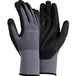 Dotted Back Nitrile Coated Palm & Grey Lycra Liner