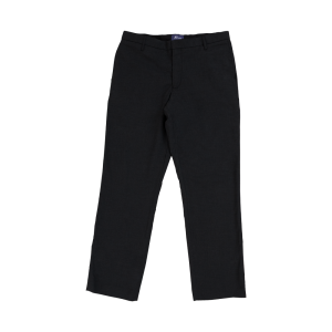 Men's Relaxed Formal Trousers, Flat front - Black, 26