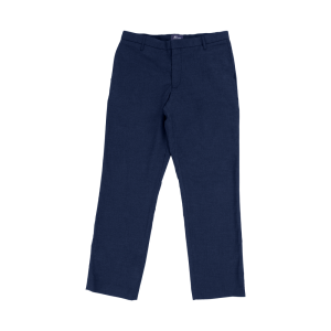 Men's Relaxed Formal Trousers, Flat front - Dark Navy, 32