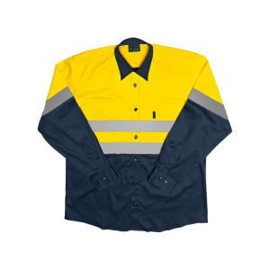 HI-VIS Two Tone Long Sleeve Work Shirt