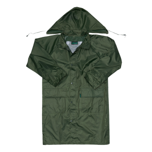 Polyester PVC Calf Length Rain Coat