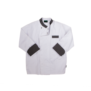 Men's Elite Chef Jacket - White & Fano