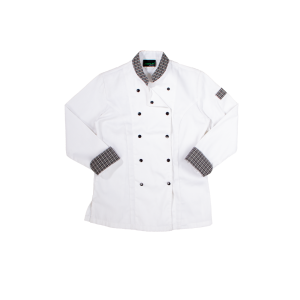 Elite Women's Chef Jacket - White & Fano