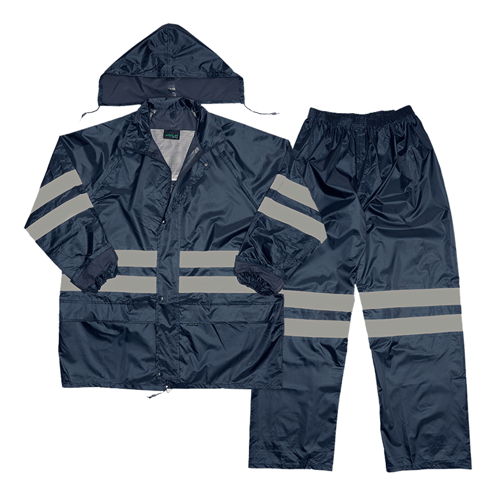 Polyester PVC Reflective Rain Suit