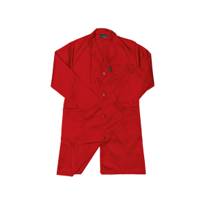 Polycotton Dust Coat - Red, M