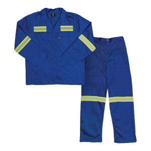 Paramount Polycotton Reflective Work Suit - Royal Blue, 32