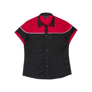Women’s Two Tone Racing Shirt - Black & Red, L