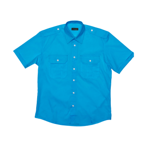 Short Sleeve Pilot Shirt - Sky, S