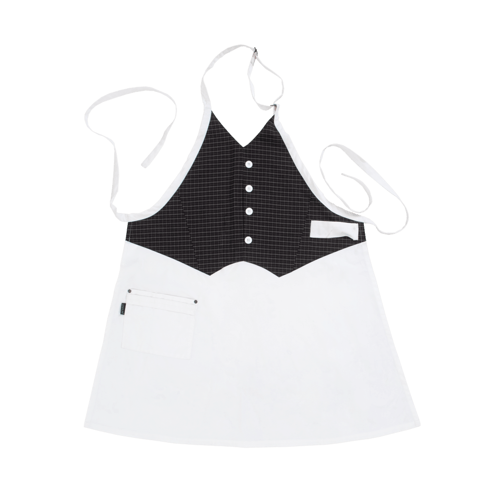 Elite Waistcoat Apron - White & Arezzo