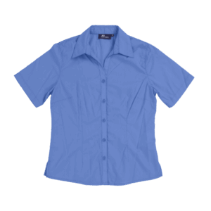 Women's short sleeve shirt - French Blue, 22