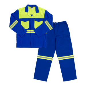 Two Tone Work Suit with Reflective tape